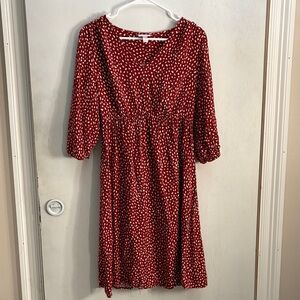 Isabel Maternity by Ingrid & Isabel Rust Red Dot Print Top